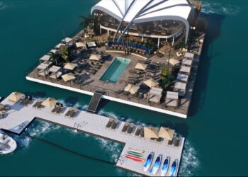 Des élus et maires de la Côte d’Azur s’opposent à la structure flottante Canua Island (Mandelieu)