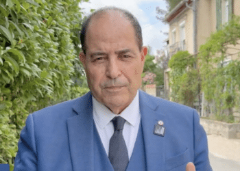 Mohamed Laqhila s'adresse aux électeurs de sa circonscription (Crédit capture Youtube)