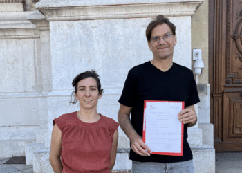 Hendrik Davi après la déposition officielle de sa candidature le 16 juin 2024 (Crédit compte X de Hendrik Davi)