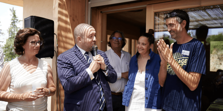 Guillaume Gomez, ambassadeur pour la gastronomie, l’alimentation et les arts culinaires en France et Pierre-André Aubert du Présage (Crédit Anne-Sophie Nival)