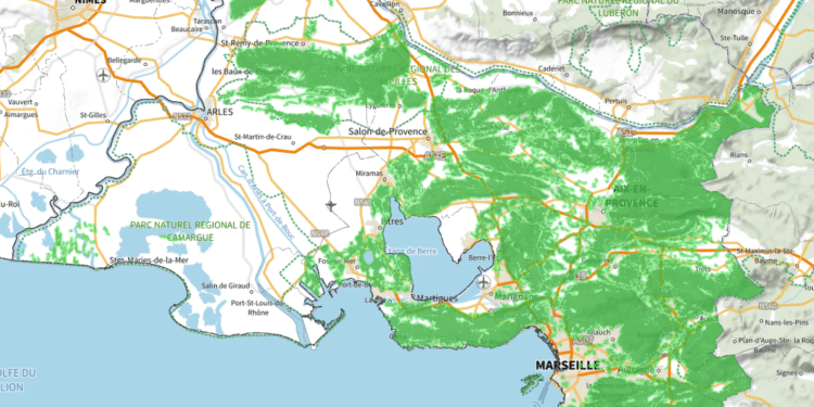 Les massifs forestiers des les Bouches-du-Rhône (Crédit Préfecture des Bouches-du-Rhône)