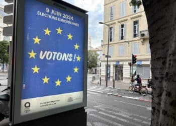 Campagne d'affichage d'incitation au vote pour les élections européennes (Crédit Gomet')