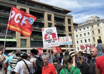 15 juin à Marseille sur le Vieux Port, manifestation contre le RN / (Crédit : Gomet‘)