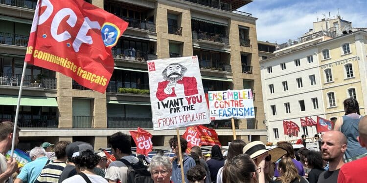 15 juin à Marseille sur le Vieux Port, manifestation contre le RN / (Crédit : Gomet‘)