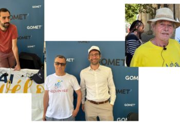 Les représentants des associations vélos invités sur le plateau média de Gomet' (Crédit Gomet')