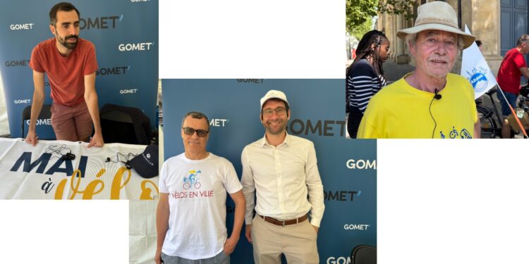Les représentants des associations vélos invités sur le plateau média de Gomet' (Crédit Gomet')