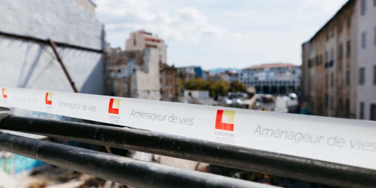 Chantier de l'Îlot Bon Pasteur (Crédit Klarté)