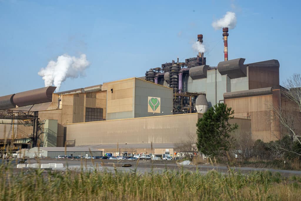 ArcelorMittal à Fos (Crédit JY Delattre/Gomet').