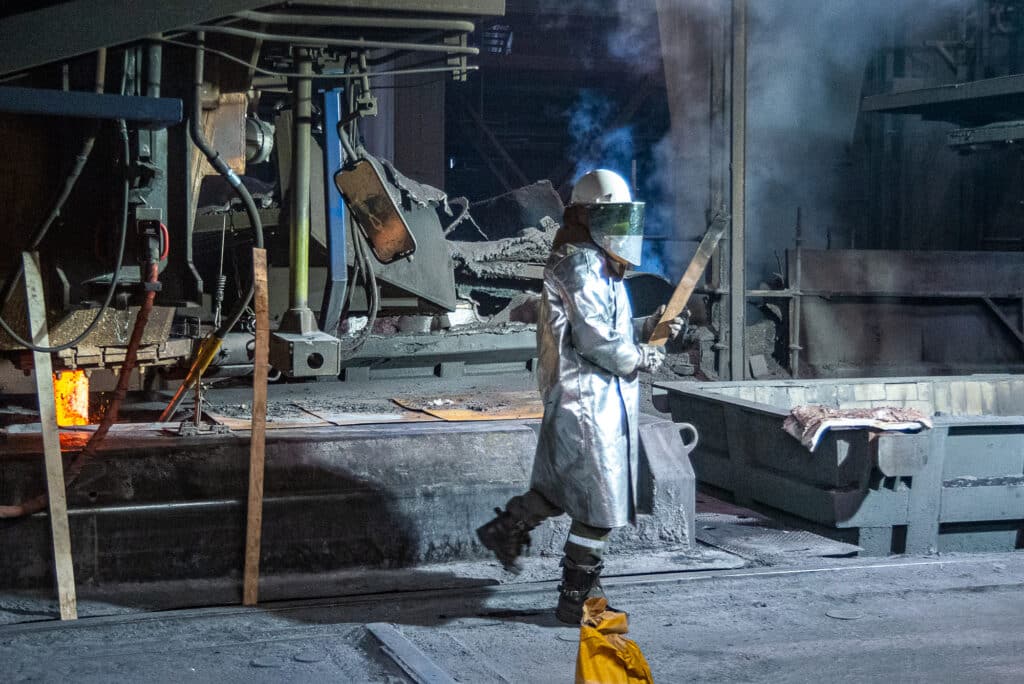 ArcelorMittal à Fos (Crédit JY Delattre/Gomet').