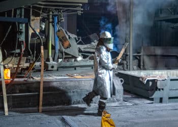 ArcelorMittal à Fos (Crédit JY Delattre/Gomet').