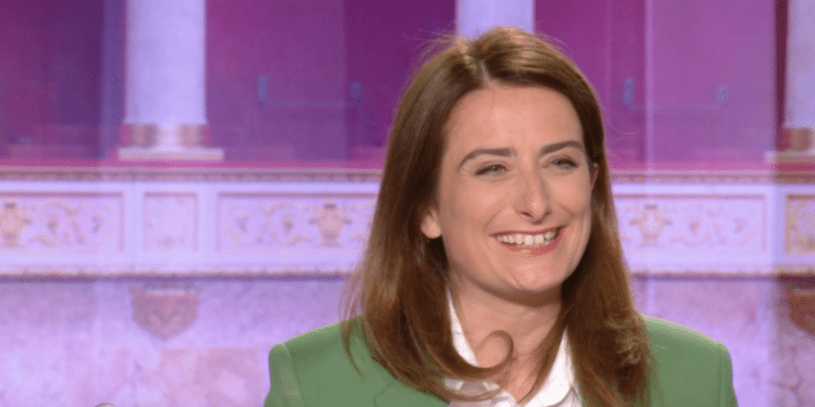 Marine Tondelier, secrétaire nationale d'Europe Écologie Les Verts (Crédit capture TF1)