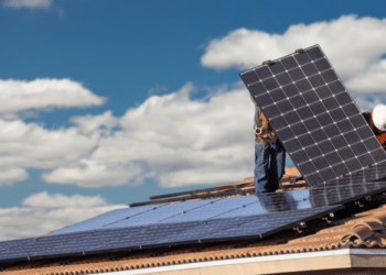 Une installation solaire individuelle de Sunlib. (Crédit photo : Sunlib)