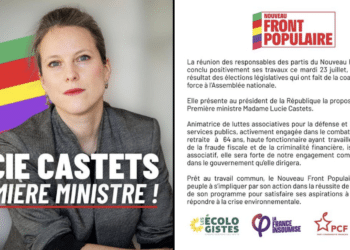 Lucie Castets candidate du NFP pour occuper le poste de Première minsitre (Crédit DR)