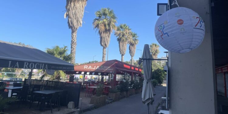 restaurants contre-allée Pompidou (crédit : JRG / Gomet')