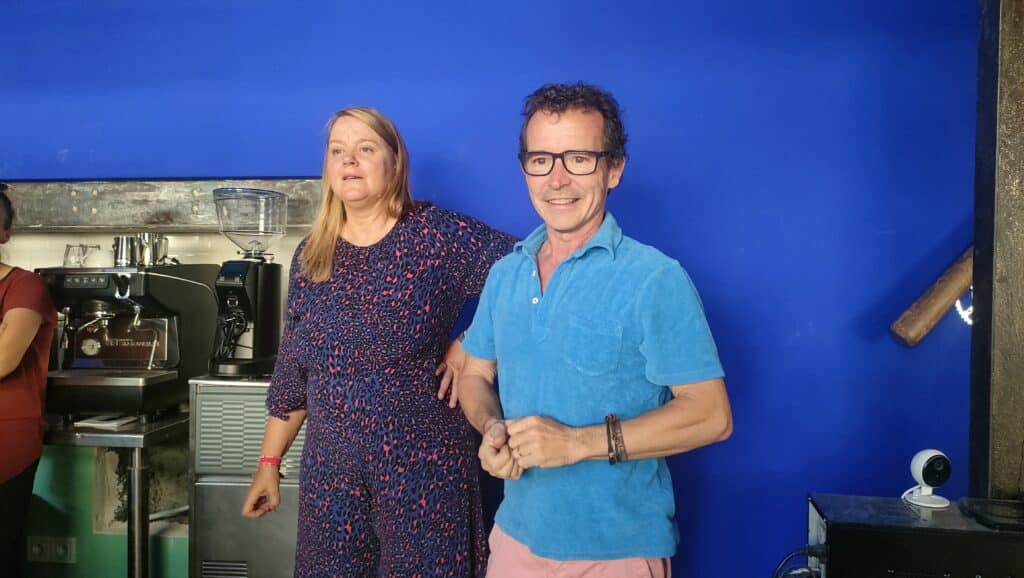 Hélène Szabo-Darley et Emmanuel Darley sont les cofondateurs du Fada Bike café (crédit : JRG / Gomet')