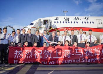 Mardi 2 juillet à l’Aéroport Marseille Provence, inauguration de la ligne directe Marseille-Shangai / (Crédit : Pierre-Emmanuel Trigo)