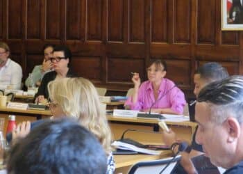 Sophie Joissains, maire d'Aix-en-Provence, lors du conseil municipal du 19 juillet 2024 (Crédit JM)