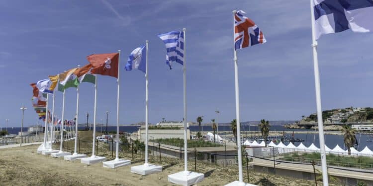 La Marina olympique à Marseille le 17 juillet 2024 (Crédit Jean Yves Delattre / Gomet')