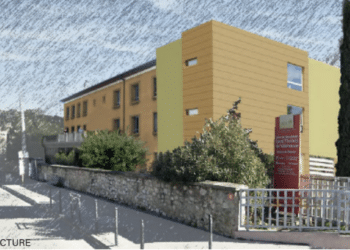 Vue de la future Maison de soins palliatifs à Aix de L'Hospitalité (Crédit CRR Architecture)