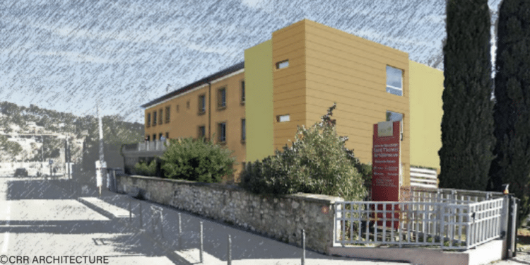 Vue de la future Maison de soins palliatifs à Aix de L'Hospitalité (Crédit CRR Architecture)