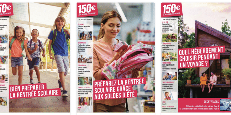 Les dernières Unes du magazine de Hopps Group "150 euros" (Crédit Hop Group)