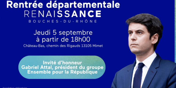 Gabriel Attal à Mimet
