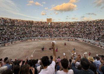La corrida goyesque de la feria du riz à Arles en 2024 (Crédit Gomet')