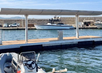 One Concept Marine (Var) inaugure son premier ponton écologique à Saint-Tropez. (Crédit photo : One Concept Marine)