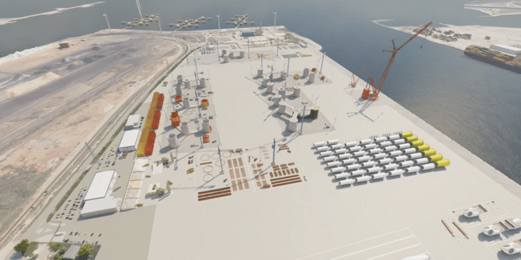 Maquette du site Deos (Crédit GPMM)