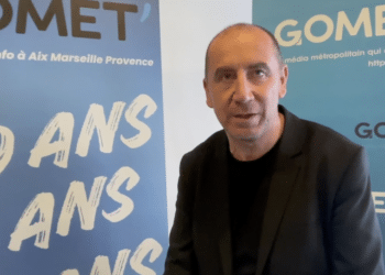 Romain Laffont jeudi 10 octobre 2024 lors du Forum des entrepreneurs de l'UPE 13 (Crédit Gomet')