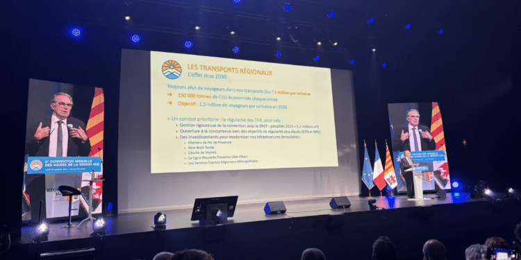 Renaud Muselier, président de la Région Sud, à la 6e édition de la Convention des maires le 21 octobre 2024 (Crédit Gomet')