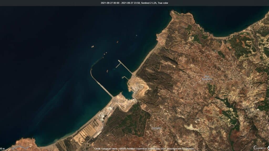 Le port Nador West Med en construction © Copernicus