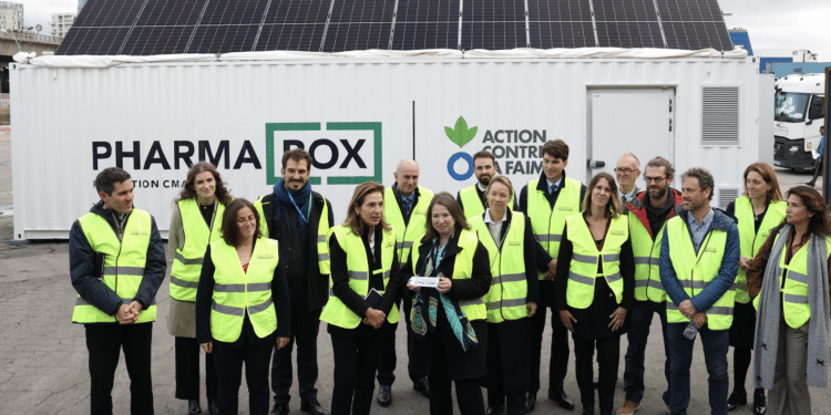 La Fondation CMA CGM lance PharmaBox, un conteneur innovant pour médicaments. (Crédit photo : Gomet)