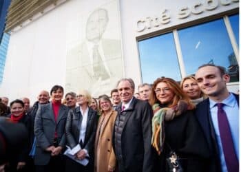 La cité scolaire Jacques Chirac a été inaugurée, mercredi 20 novembre, en présence de la fille de l'ancien président, Claude Chirac (crédit : Pierre-Emmanuel Trigo / Région Sud)