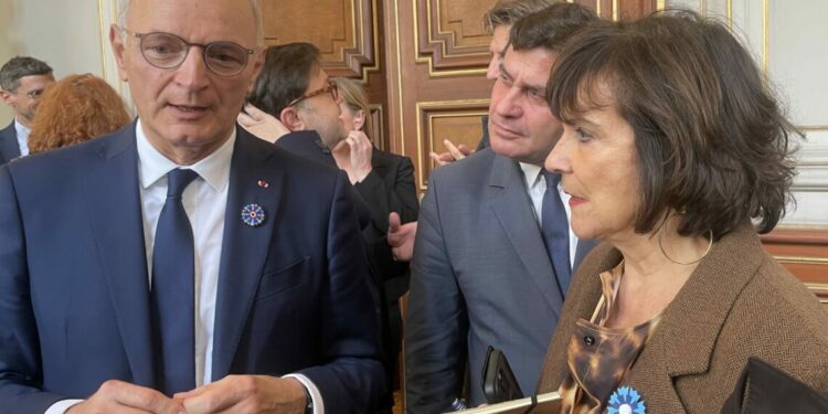 Le ministre de la justice Didier Migaud à la Préfecture des Bouches-du-Rhône, vendredi 8 novembre (crédit : JRG / Gomet')