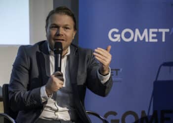 Matthieu Capuono le 22 novembre aux Rencontres de la finance verte et solidaire (Crédit Gomet'/JYD)