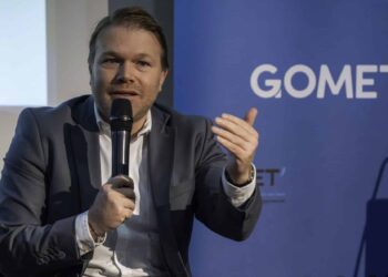 Matthieu Capuono le 22 novembre aux Rencontres de la finance verte et solidaire (Crédit Gomet'/JYD)