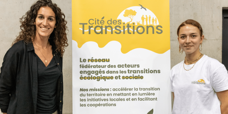 Marianne Morini, responsable de la Cité des transitions de Marseille et une collaboratrice (Crédit Gomet'/JYD)