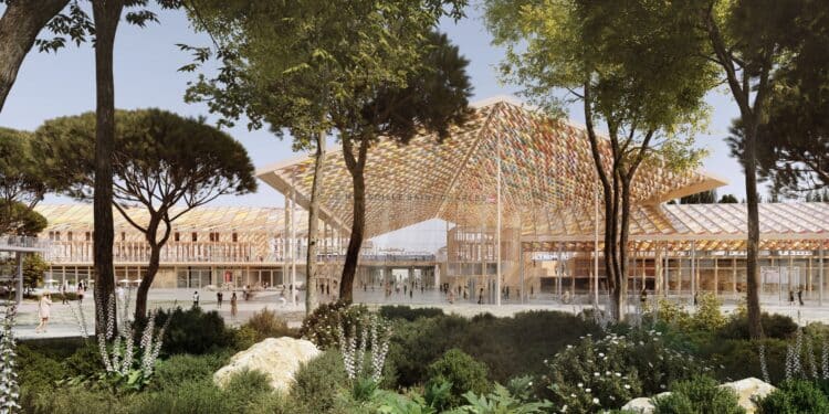 Visuel de la future extension de la gare Saint-Charles (crédit : Arep / Jeudi.wang / Atelier Roberta)