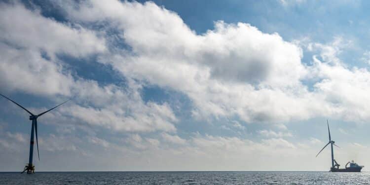 La ferme éolienne Provence grand large d'EDF (crédit :: JYD / Gomet')