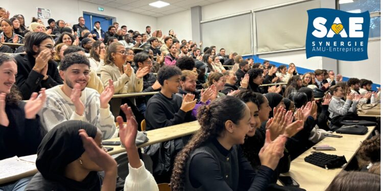 Les étudiants participants au 2e business game organisé à l'IUT d'Aix-Marseille (Crédit Gomet')