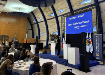 Martine Vassal lors des voeux à la presse 2025