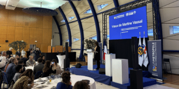 Martine Vassal lors des voeux à la presse 2025