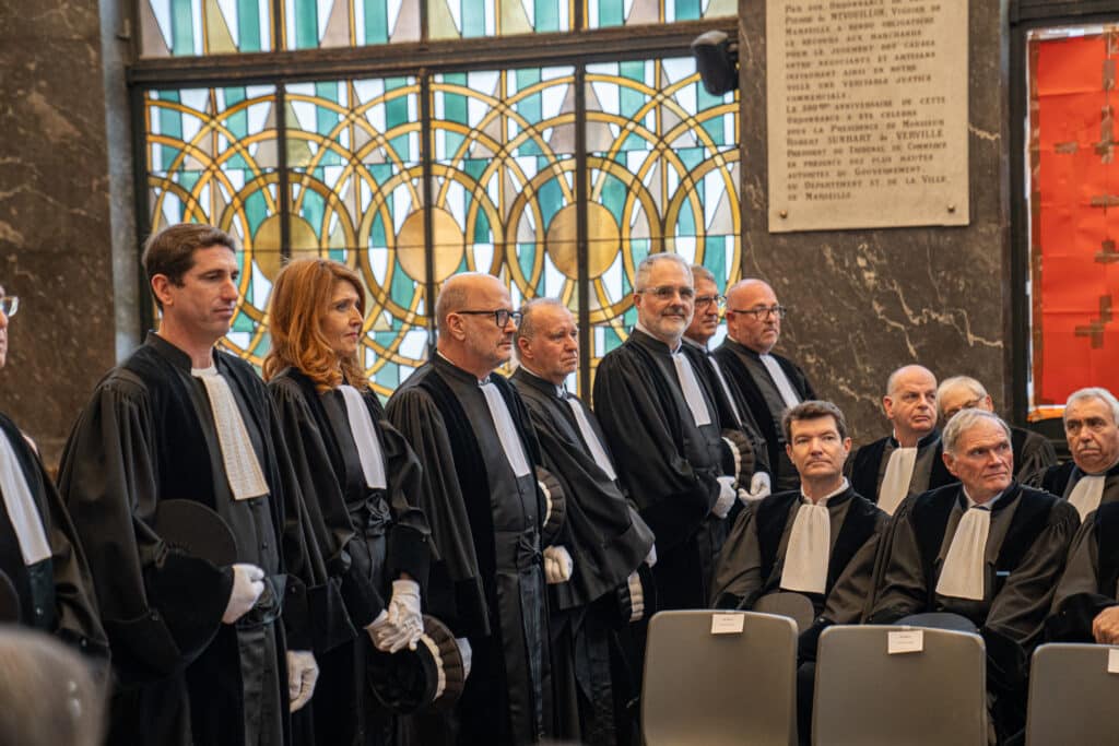 Le tribunal des affaires économiques a accueilli dix nouveaux juges consulaires, jeudi 18 janvier (crédit : DR)