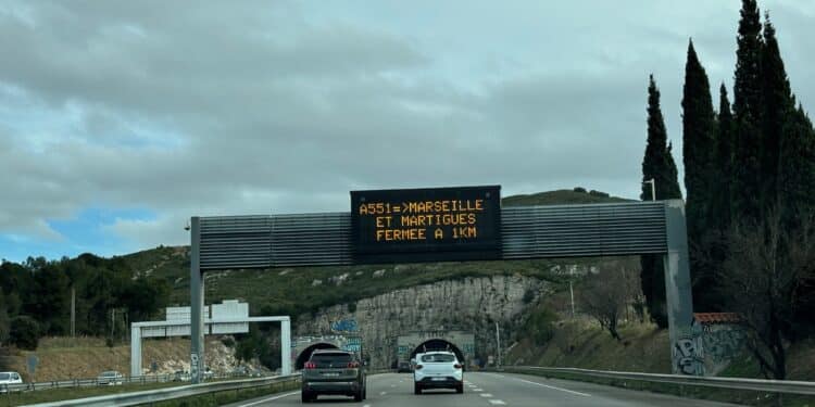 A55 A7 aux Pennes Mirabeau