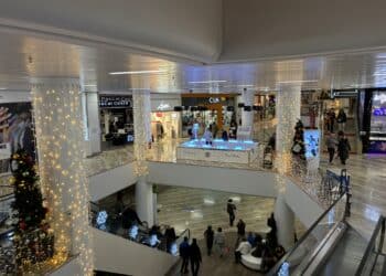 Klépierre La galerie du Centre Bourse lors des fêtes de fin d'année en décembre 2024 (Crédit Gomet')