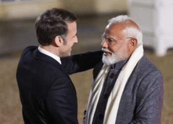 Emmanuel Macron et Narendra Modi à Marignane (Crédit X @narendramodi)