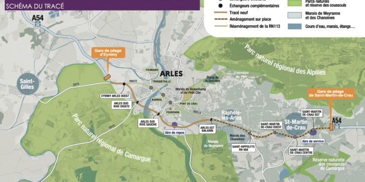 Enquête publique contournement autoroutier d'Arles (Crédit Dreal)