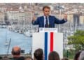 Emmanuel Macron a impulsé le plan Marseille en grand le 2 septembre 2021 depuis le Pharo (crédit : JYD / Gomet')