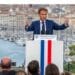 Emmanuel Macron a impulsé le plan Marseille en grand le 2 septembre 2021 depuis le Pharo (crédit : JYD / Gomet')